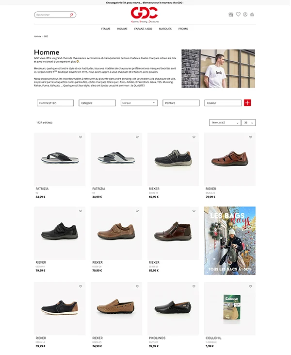gdc page categorie